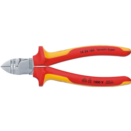 Knipex Abisolierzange 160 mm, isoliert (14 26 160)