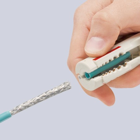 Knipex Abisolierzange für Datenkabel 125 mm (1665125SB)