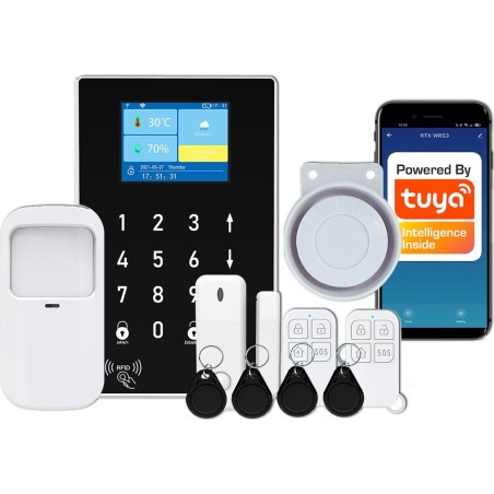 RTX-Alarmanlage – kabelloses Set mit TUYA, WLAN, RFID und GSM