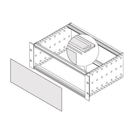 SCHROFF SCHROFF EuropacPRO EMV-Abschirmungsset für Front- und Rückwand für horizontale Schiene, 42 TE, 10 Stück