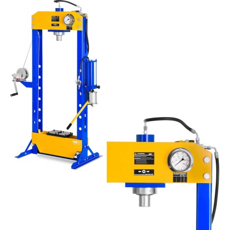MSW Hydraulisch-pneumatische Werkstattpresse 50 t, 624 bar MSW WP-50T-P Hydraulisch-pneumatische Werkstattpresse 50 t, 624 bar