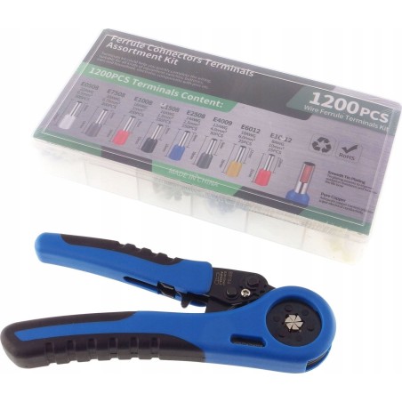Eurokomp Set mit isolierten Kabelendverschlüssen + Crimpzange E6223