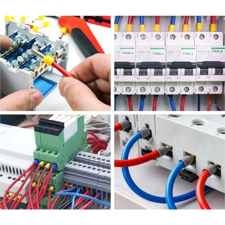 Eurokomp Set mit isolierten Kabelendverschlüssen + Crimpzange E6213