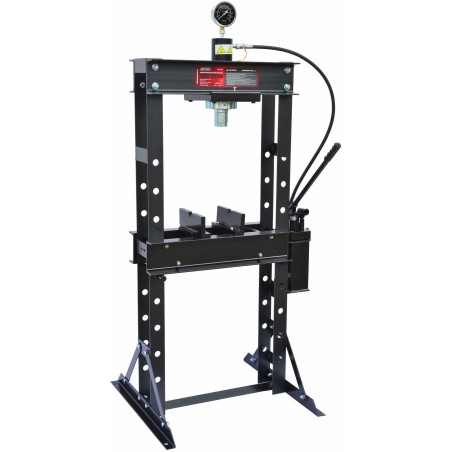 AWTOOLS HYDRAULIKPRESSE MIT MANOMETER 30 T / DOPPELKOLBEN