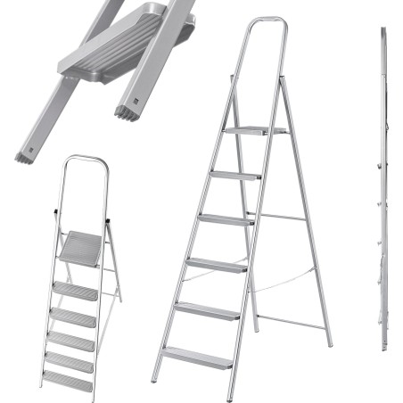 Kadax KADAX Stahlleiter Steel Home, 6 Sprossen