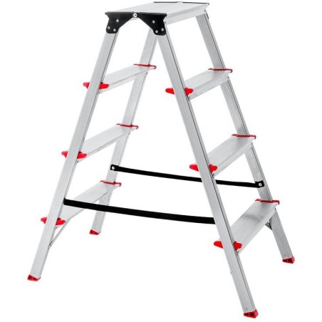 4-stufige Klappleiter aus Aluminium