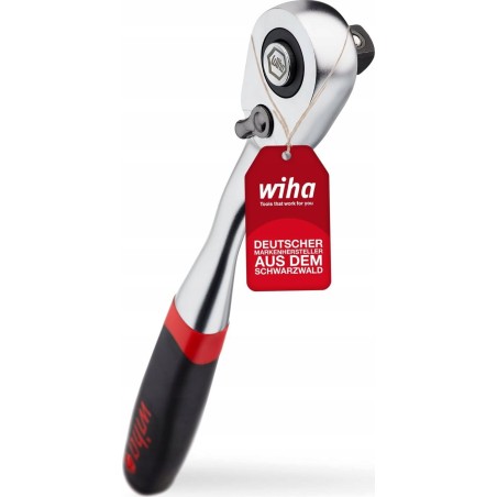 Wiha Wiha Umschaltknarre 1/2 Zoll mit Druckknopf und Kugelsicherung