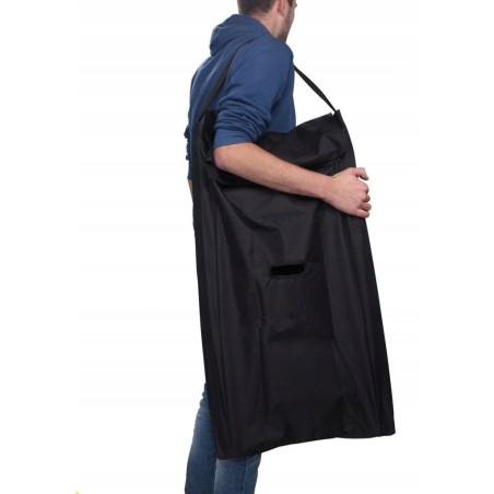 TELESKOPLEITER 3,8 m, Aluminium, ausziehbar + Stützfuß und Schutzhülle