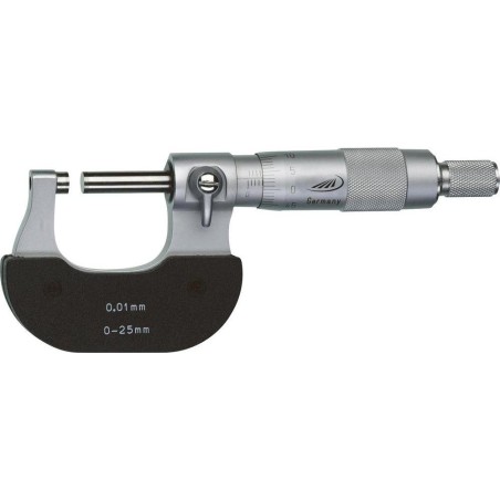Helios-Preisser Außenmikrometer DIN 863-1, Messbereich 0–25 mm, Teilung 0,01 mm, Preisser (0800501)