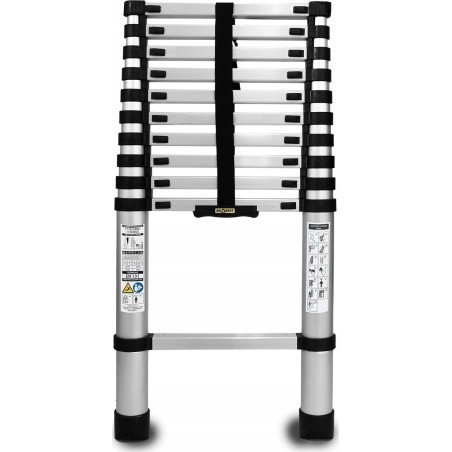 AWTools DRABEST ALUMINIUM-TELESKOPLEITER 11 Sprossen 3,2 m HOME 125 kg