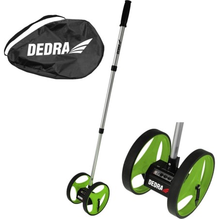 Dedra Messrad, Messbereich 9999,9 m, zwei Räder mit einem Durchmesser von 159 mm