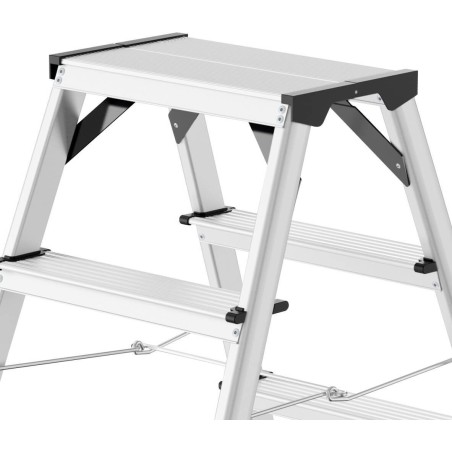 Doppelseitige Leiter D60 StandardLine / Aluminium / 2x7 Sprossen 4007126865717