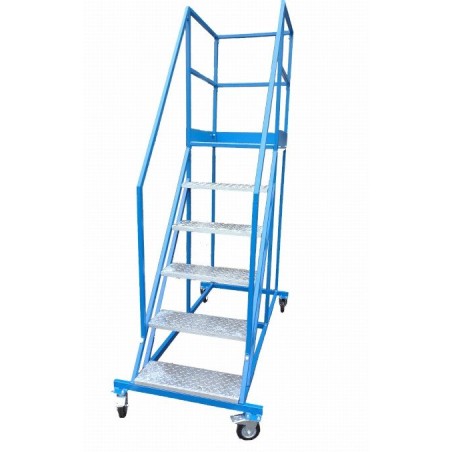 Stahl-Arbeitsbühne, fahrbar, 5 Stufen und Plattform (Standard)