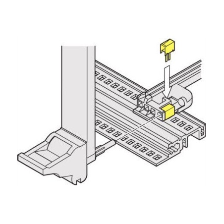 SCHROFF-Führungsschiene mit IEEE-ESD-Clip-Codierung, Ausgleichsstift