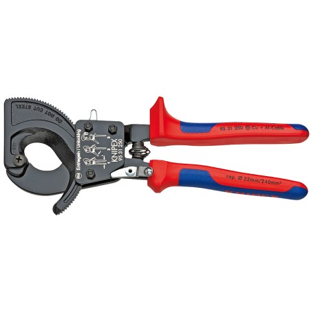 Knipex Kabelschere mit Ratschenmechanismus (95 31 250)