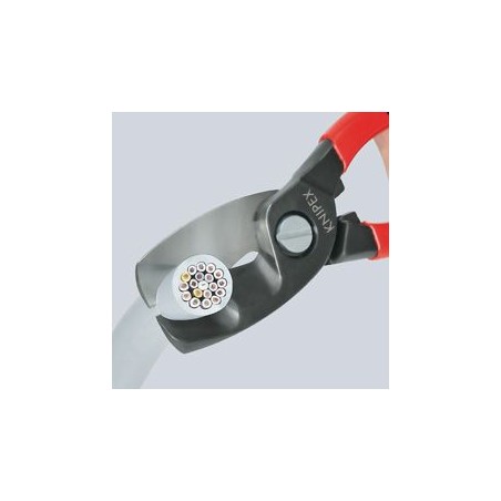 Knipex Doppelklingenschere für Kabel, 200 mm (9512200)