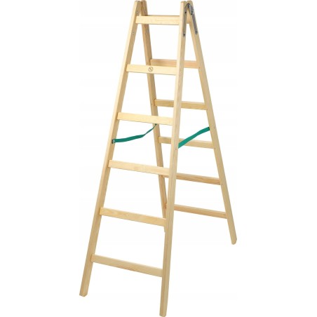 Kadax KADAX Holz-Klappleiter für Malerarbeiten 2x6