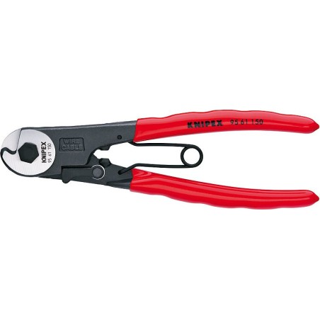 Knipex Schere zum Schneiden von Stahlseilen und Kabeln, 150 mm (9561150)