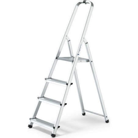 Lagerbestand: Aluminiumleiter mit 4 Sprossen, Tragkraft 150 kg – PRO