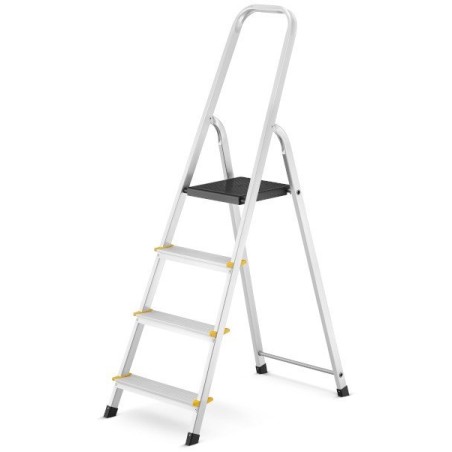 Aluminiumleiter, 4 Sprossen, Tragkraft 150 kg I-1914