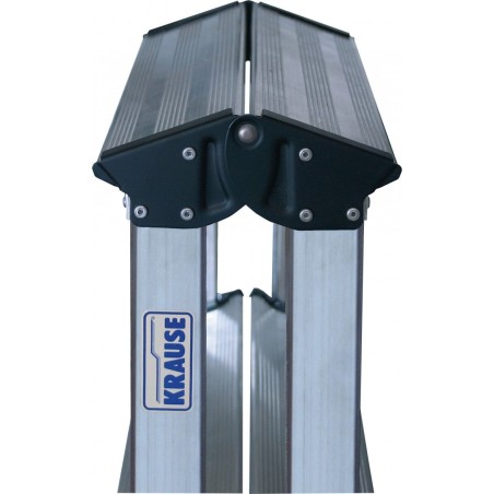 Krause Dopplo – freistehende, beidseitig nutzbare Aluminiumleiter mit 5 Sprossen (120403)