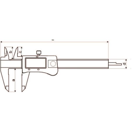 Gimex Elektronischer Messschieber 150 x 40 mm (216.085.N)