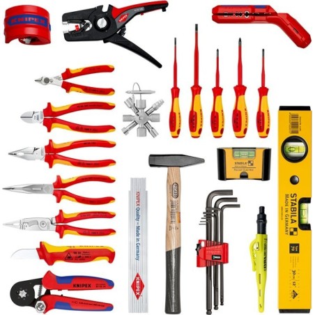 Knipex Werkzeugkoffer „ROBUST26“ für Elektriker, 23-teilig