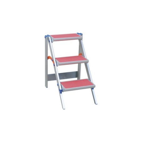 Drabex Einseitige freistehende Aluminiumleiter mit 3 Sprossen (DR8022)