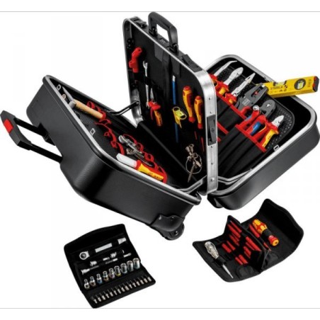 Knipex Werkzeugkoffer BigTwinMove Elektro, 65-teilig, Knipex