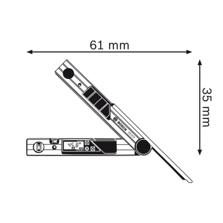 Bosch Digitaler Winkelmesser GAM 220 (0601076200)