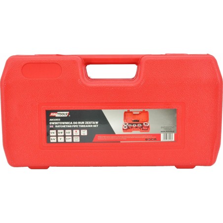AWTools AWTOOLS Rohrgewindeschneider, 6-teilig: 1/4", 3/8", 1/2", 3/4", 1", 1-1/4"  Set im Koffer