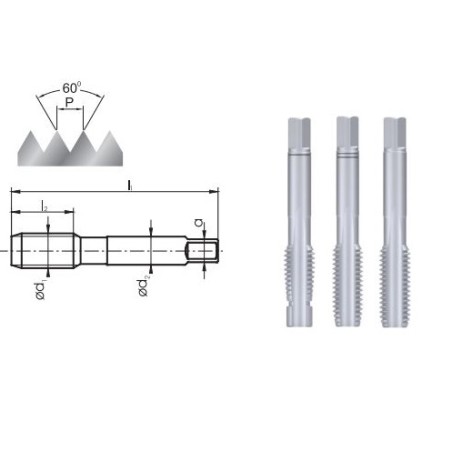 Fanar Handgewindeschneider M10, 3 Stück (A2-235801-0100)
