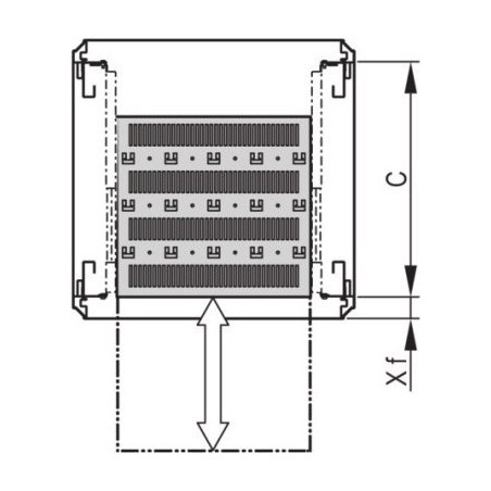 SCHROFF SCHROFF Varistar 19" Einlegeboden, teleskopierbar, 30 kg, RAL 7035, verkürzt, 600 B 500 T