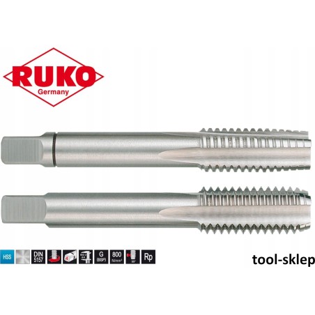 Handbohrer RUKO G DIN 5157 HSS G 1/8"