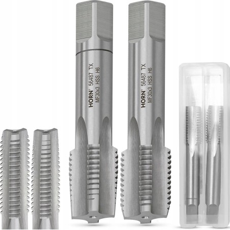 ARTPOL Gewindebohrer M 30 x 3,00 mm, 2er-Set