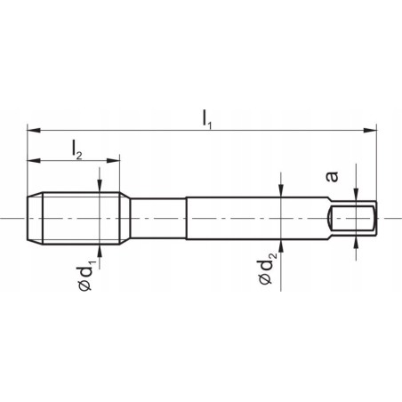 Fanar Gewindebohrer M16x1,5 DIN-374C LH (6H) HSSE 800