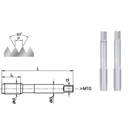 Fanar Handgewindeschneider M24, 2 Stück (A1-220001-0240)