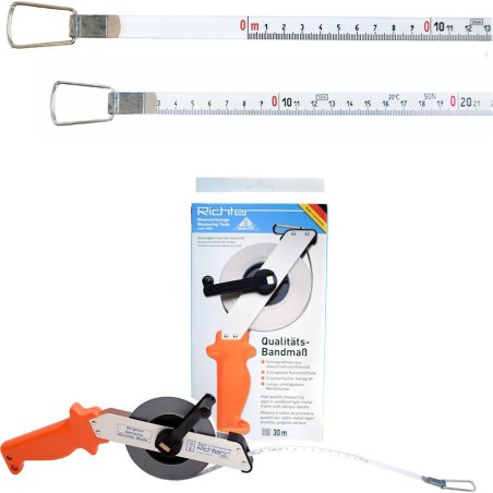 Richter Lackiertes Stahl-Rollbandmaß RICHTER 414WSR 30 m