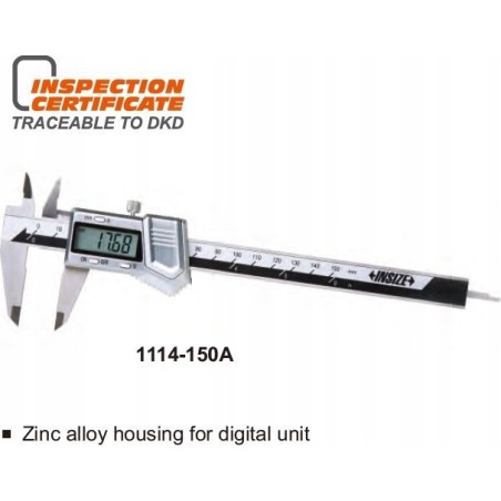 Insize Messschieber 150 mm, digital 6 Stück/Rolle / Zinkgehäuse / zertifiziert