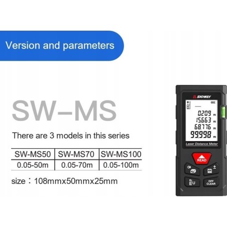 Sndway Sndway2 Laser-Entfernungsmesser bis zu 40 m