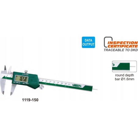 Insize Messschieber 150 digital 6 3V/RD1.6 Rolle