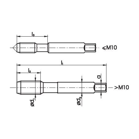 Fanar Handgewindebohrer M36x2, 2 Stück (AA1-220001-0366)