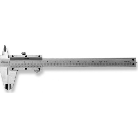 Scala Slankmatis 125 x 40 mm, 1/10 mm, verchromt von Scala