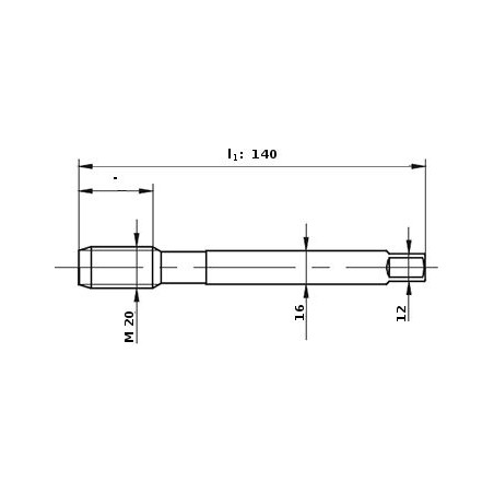 Fanar Maschinengewindebohrer M20 (D4-565001-0200)