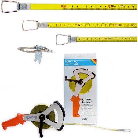 Richter Stahl-Polyamid-Maßband Richter 404V, 30 m