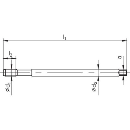 Fanar Maschinengewindebohrer M10, verlängerbar (D2-511121-0100)