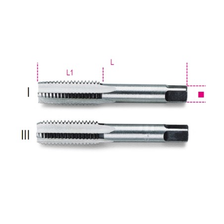 Beta Tools Handgewindeschneider M18x2, 2 Stück (004330223)