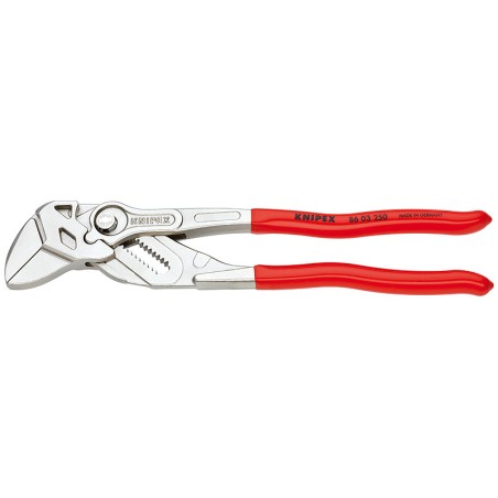 Knipex Verstellzange und Schraubenschlüssel in einem Werkzeug, 250 mm, PVC (86 03 250)