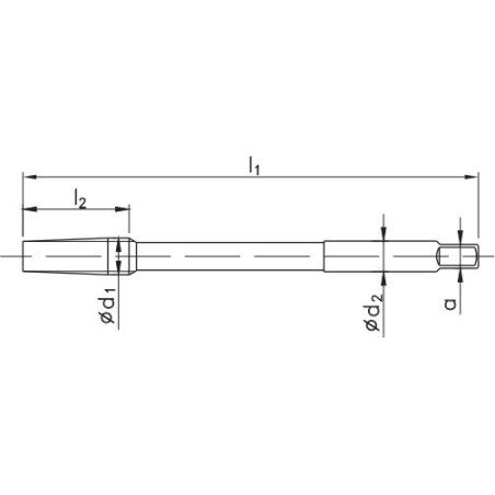 Fanar Maschinengewindebohrer, linksgängig, M42, verlängerbar (F1-251001-0420)
