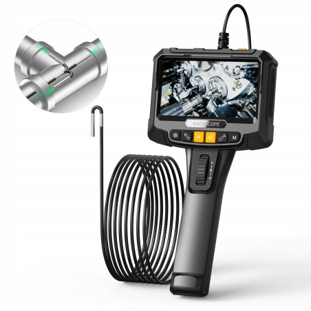 360°-Dreh-Inspektionsendoskop mit LED-Beleuchtung, 32-GB-SD-Karte, IP67-zertifiziert, 1 m Kabel, 3,9-mm-Kamera